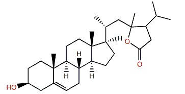 27(25->23)-Abeo-(5Z)-3b-hydroxy-24-isopropyl cholesteno-26,23-lactone
